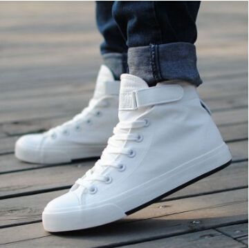 white high top sneakers