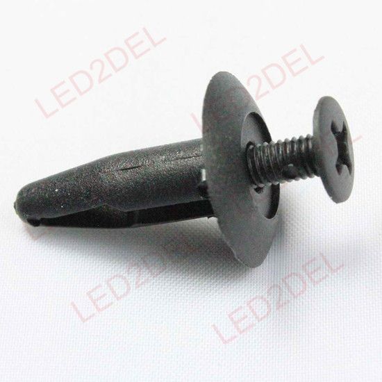 8mm Hole Auto Plastic Clip Screw Push Type Bumper Fastener Clips For