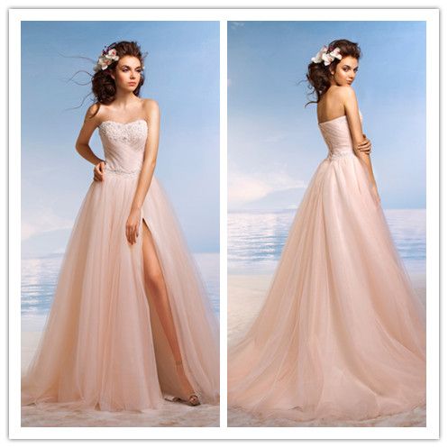 light pink beach dress