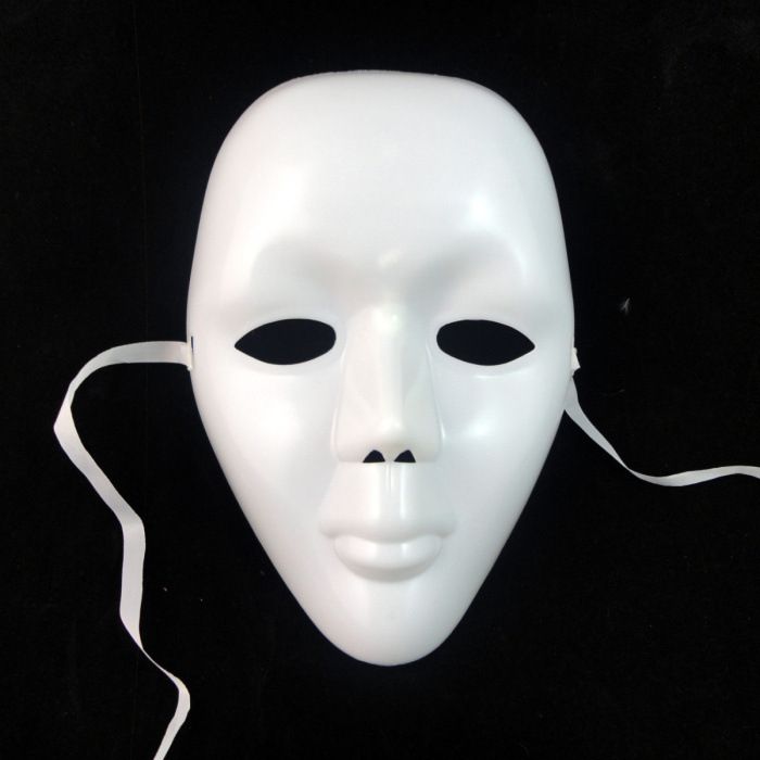 2015 Hot Sale Scary White Face Halloween Masquerade Diy Mime Mask Ball ...