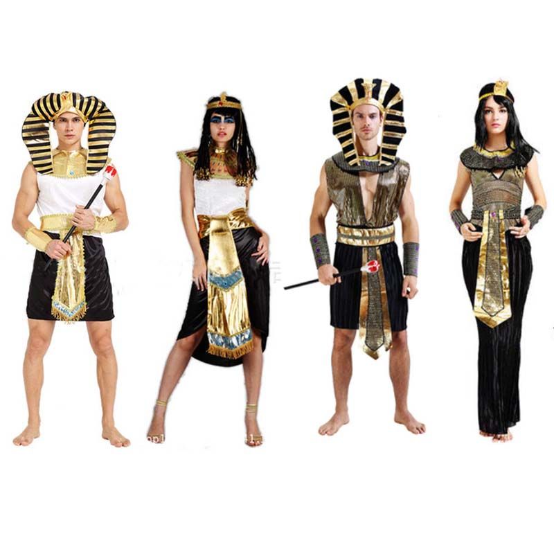 Halloween Women Costume Egypt Prince Princess King Queen Pharaoh ...