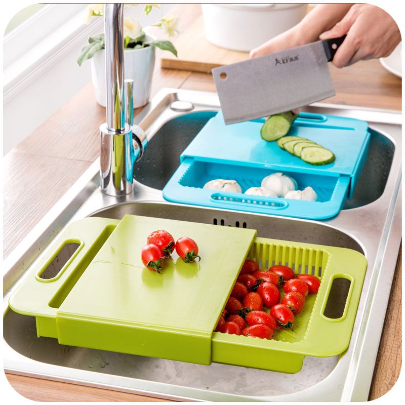2018 Whole Korean Kitchen Sink Cutting Board Plastic Drain See Larger Image