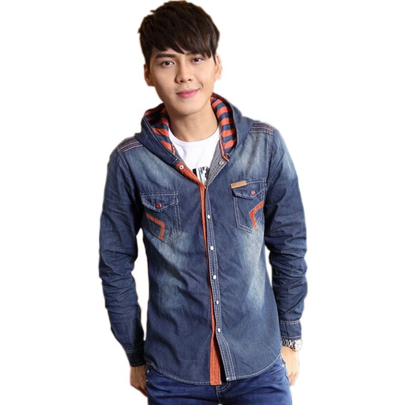 Best Korean Fashion 2015 Men Vintage Hooded Camisas Jeans Casual Shirt Jacket Male Swag Long Sleeve Brand Denim Shirts Xxxl Yt1297 Under 502 Best Korean Fashion 2015 Men Vintage Hooded Camisas Jeans Casual Shirt Jacket Male Swag Long Sleeve Brand Denim Shirts Xxxl Yt1297 Under 502