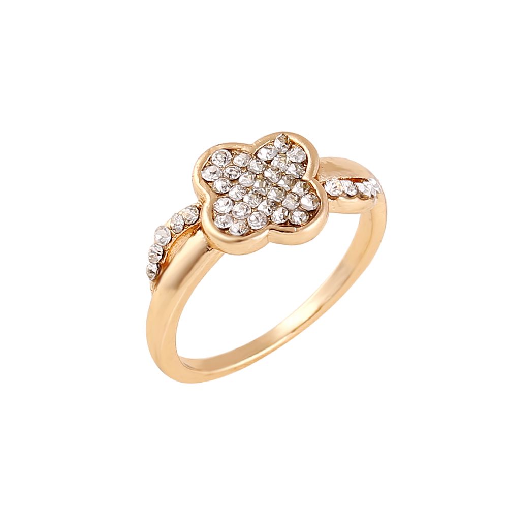 Latest Design Rose Gold Plated Womens Engagement Rings Exquisite