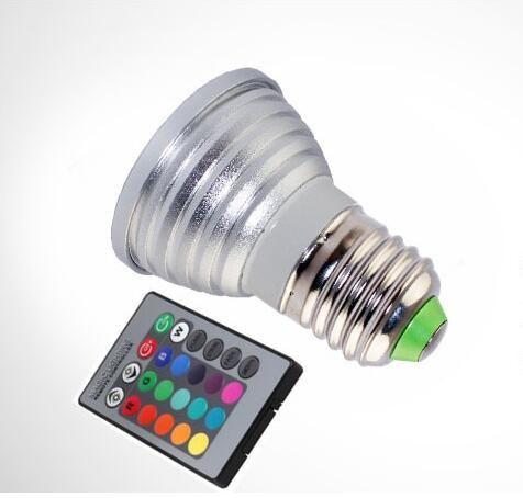 Magic Lighting LED Light Bulb And Remote With 16 Different Colors And 5 ...