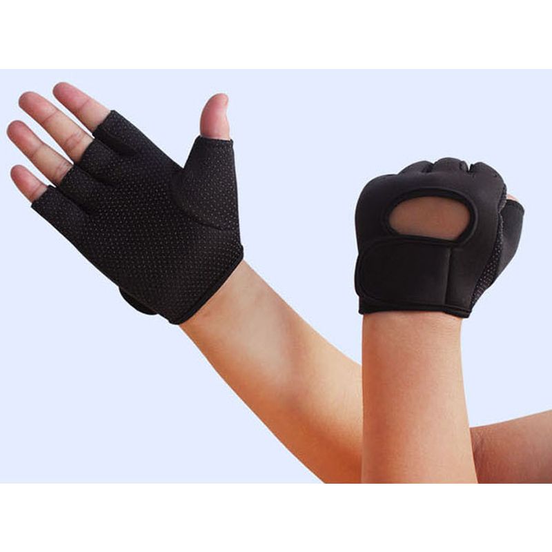 2019 Unisex Fingerless Sports Gloves Breathable Antiskidding Wristbands Cycling Climbing