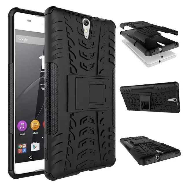 For Sony Xperia Xa1 Ultra Xa2 Ultra Dazzle 2 In 1 Hybrid Kickstand Impact Rugged Heavy Duty Tpu Pc Shock Proof Cover Case Western Cell Phone Cases Cases For Cell Phones From Chinese