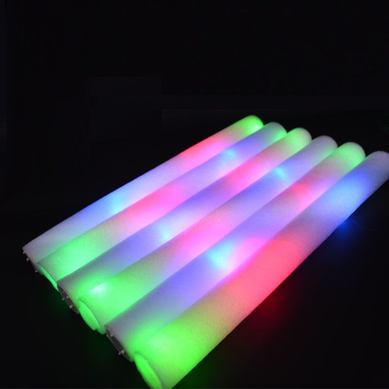 2019 16 Inch Flashing LED Foam Sticks Tube Light Up Wand Rave Party