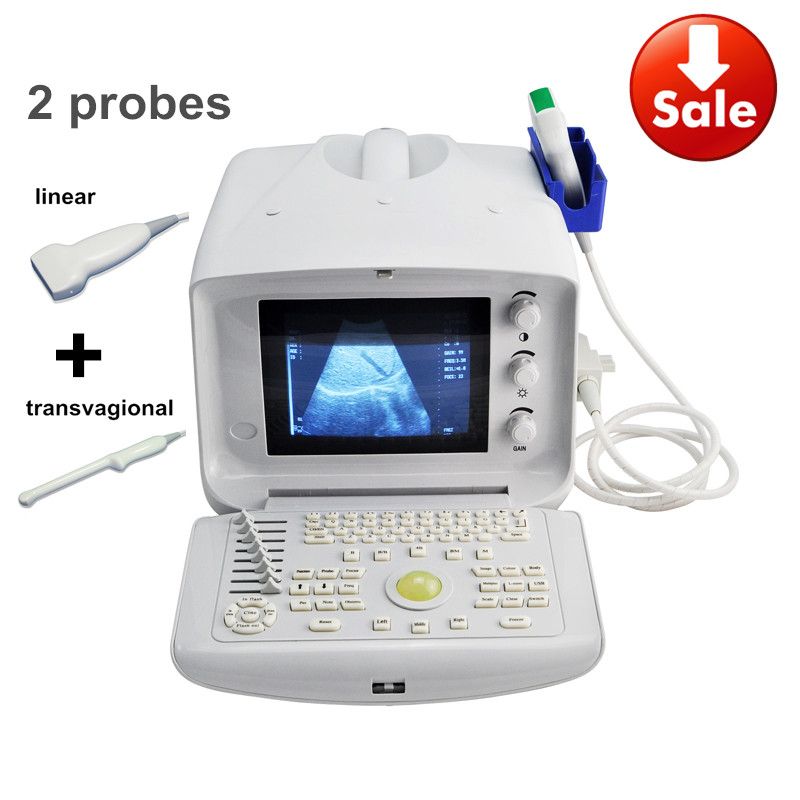 Convex+Transvagional Probes Portable Ultrasound Machine For Pregnancy