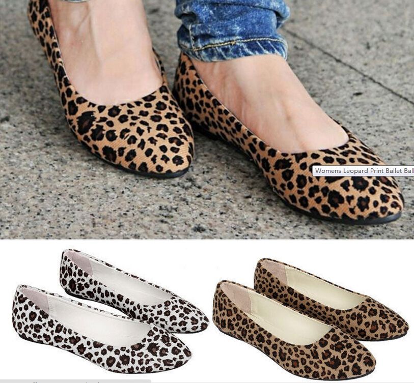 leopard print ballerina