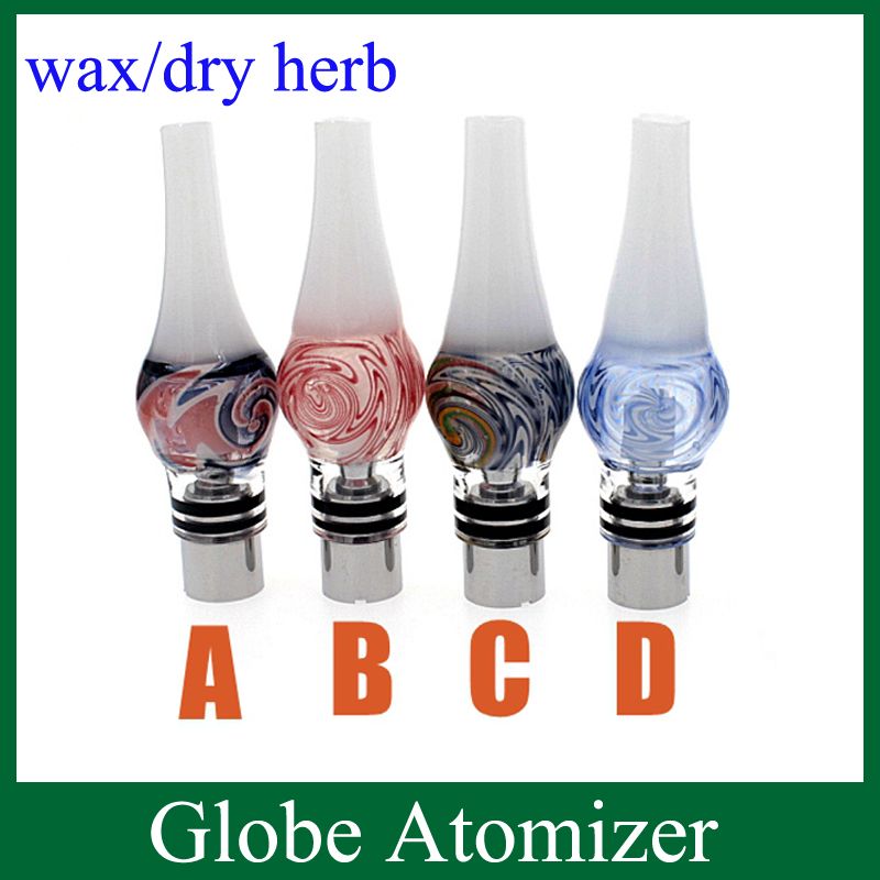 510 Thread Tank Glass Globe Atomizer Dry Herb Atomizer Wax Vaporizer