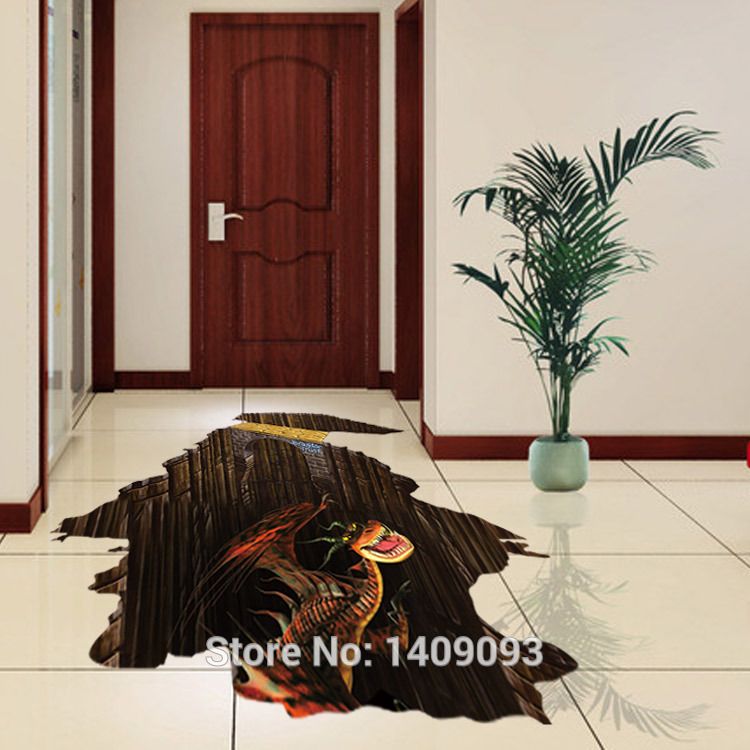 cartoon jurassic world 3d sticker floor decoration 2015 dinosaur cartoon jurassic world 3d sticker floor decoration 2015 dinosaur