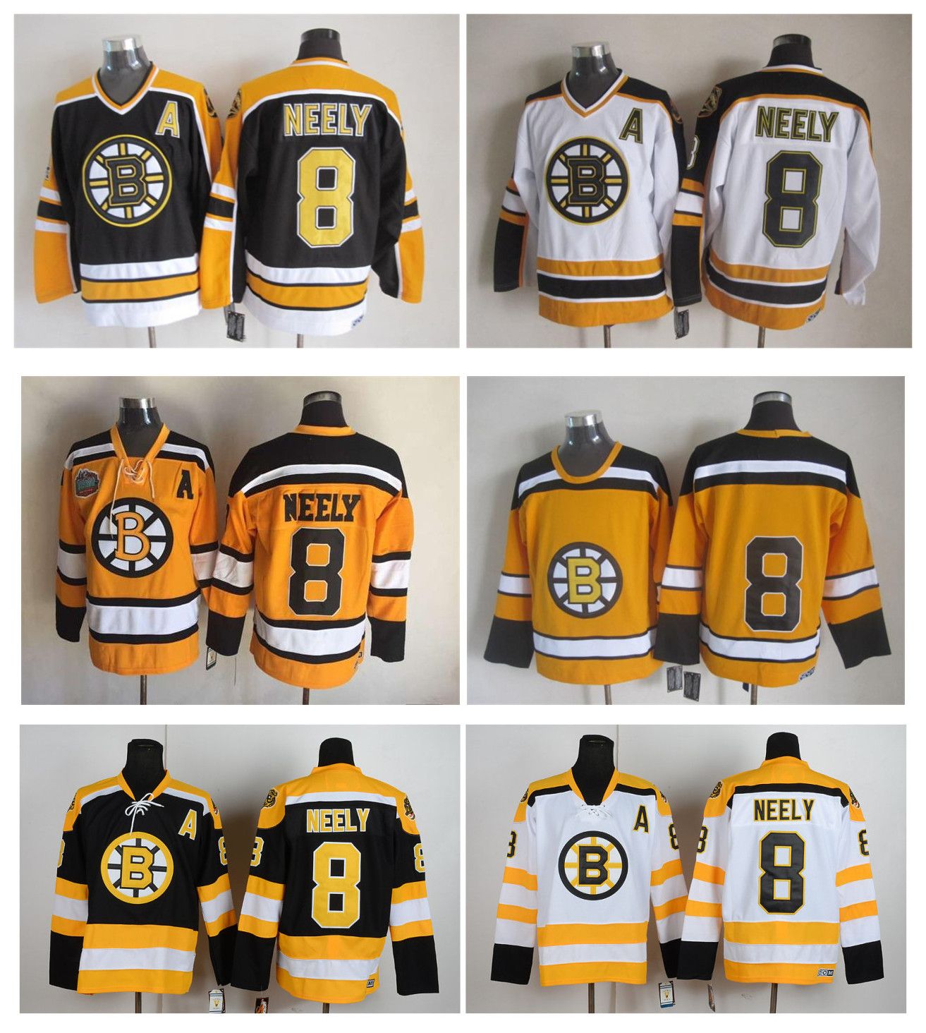 2019 Top Quality ! Men Boston Bruins Ice Hockey Jerseys 8 Cam Neely
