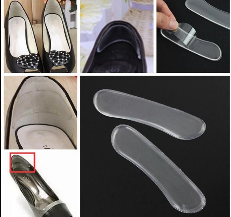 Self Adhesive Shoe Insoles Heel Paste Silicone Gel Anti Slip Pad Insole