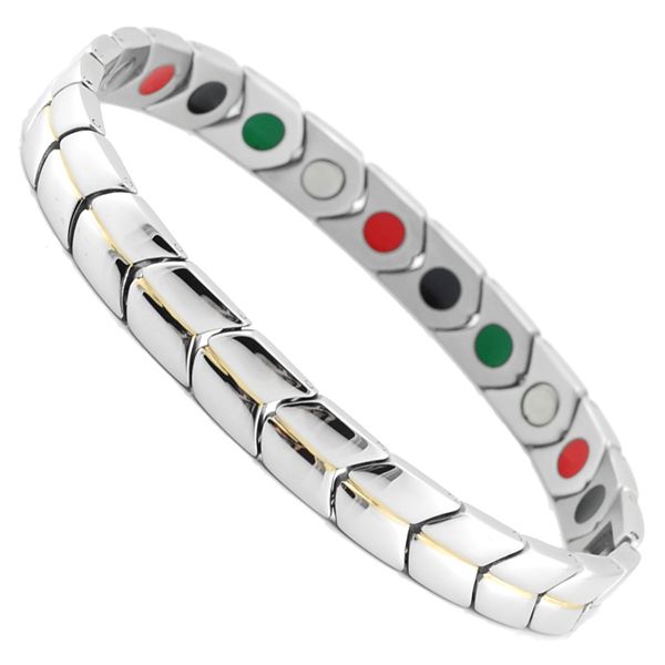 2019 Infrared Tourmaline Germanium Bracelet 22cm 316L Men