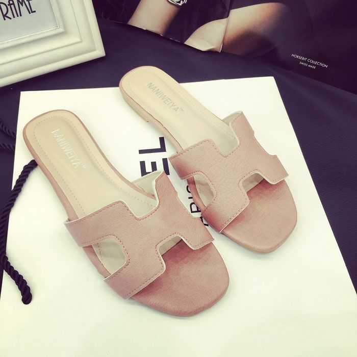 h shaped sandals