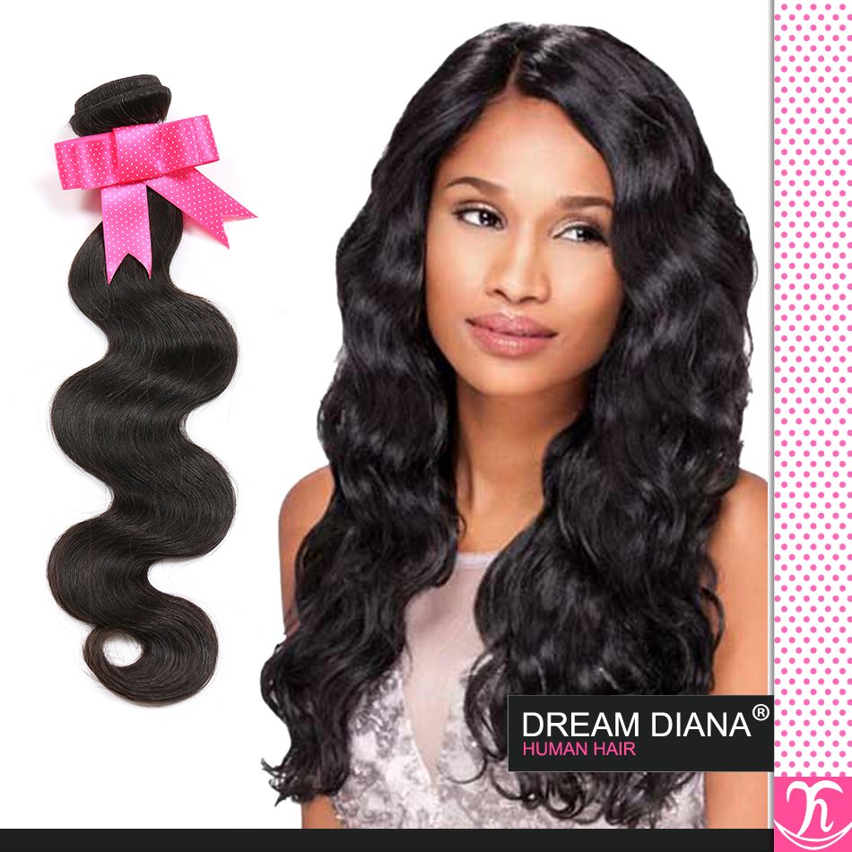 7a Grade Brazilian Virgin Hair Body Wave Black 1B Brazilian Hair