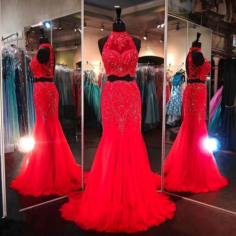 red royal dress