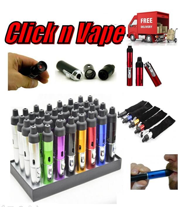 2019 Click N Vape Smoking Metal Pipe Vaporizer Herb Vaporizer Tobacco