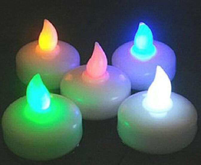 Flameless Floating Led Tealight Candle Light Battery Operated Flameless Floating Led Tealight Candle Light Battery Operated Tea Candles For Ornament Wedding Party Centerpieces