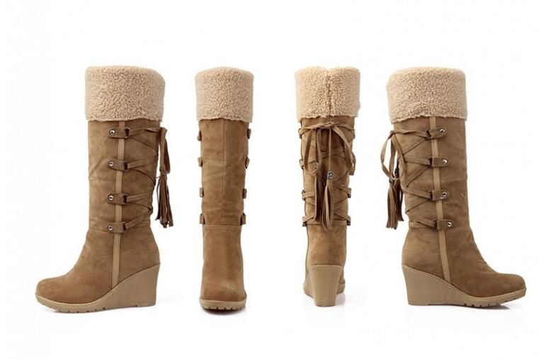 tan winter boots womens