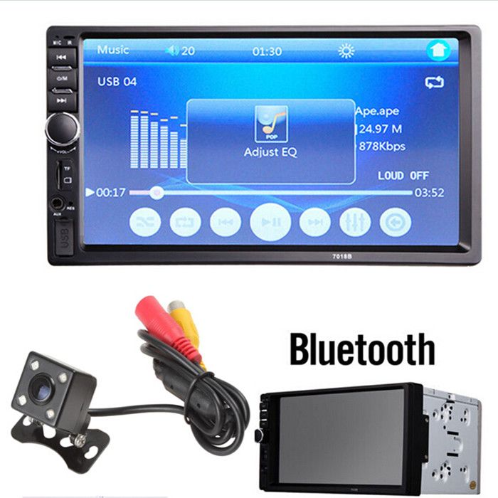 7 Inch LCD Touch Screen Bluetooth Car Stereo FM MP3 MP5 Radio Player HD