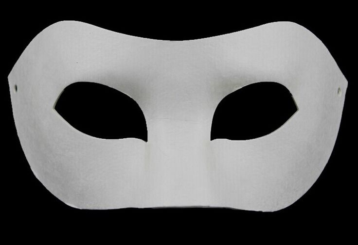 Cheap Hot Selling DIY Zorro Paper Mask Blank Match Mask For Schools