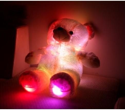 flashing teddy bear