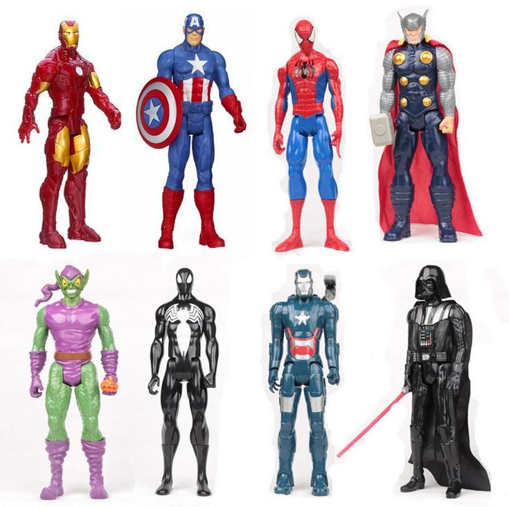 Marvel The Avengers Superheld Spiderman Action Figur Figuren Iron Man Thor 30cm 