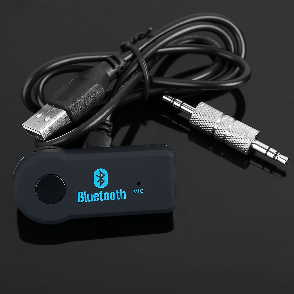 Hands Free Wireless Audio Car Bluetooth Music Receiver 3.5mm Aux ...