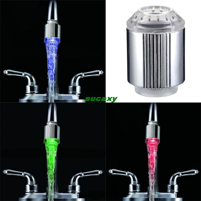 2019 2018 New Ed Changing Temperature Sensor Water Tap Shower Led 2019 2018 New Ed Changing Temperature Sensor Water Tap Shower Led Light Sink Faucet Sprayer Nozzle Whale Hot For Kitchen Bathroom From Sucaxy