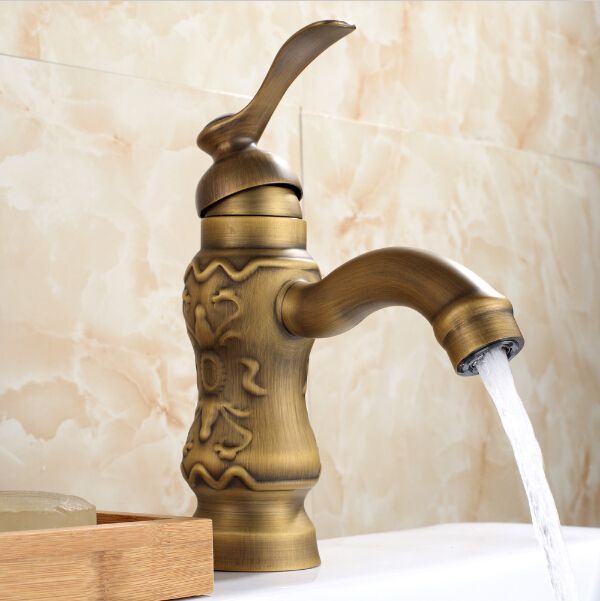 2015 new arrival antique bronze craving antique faucets bronze