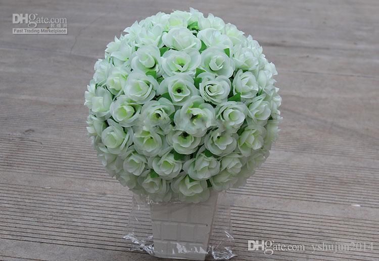 Hot Sale The High Quality Artificial Fabric Roses Flower Ball For