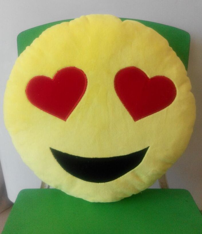 heart emoji pillow