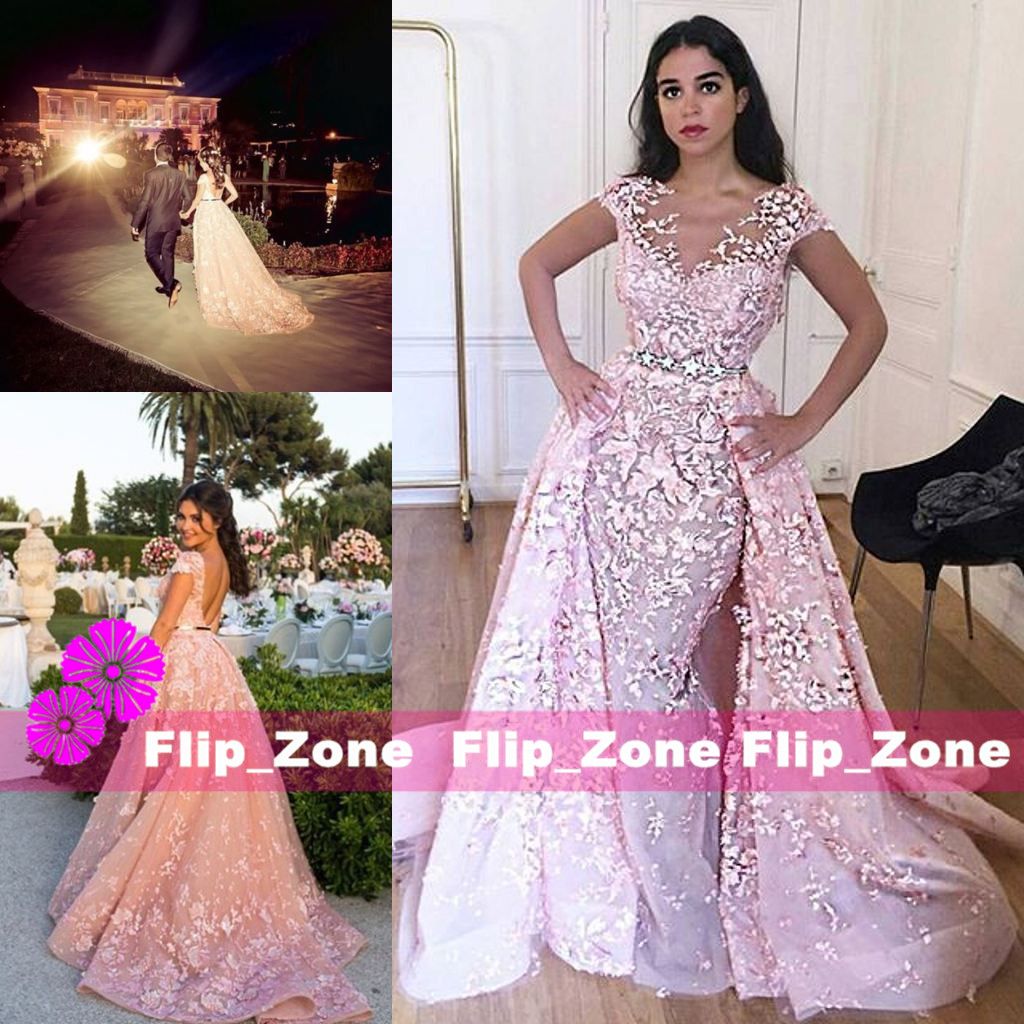 Short prom dress with detachable train helena new look