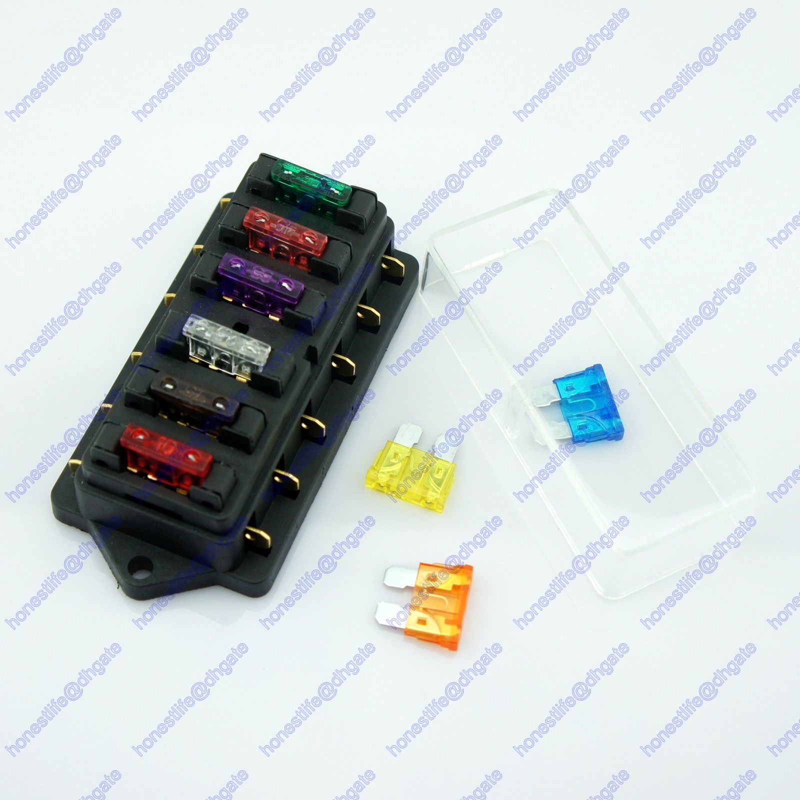 6 Way 6 in 6 out ATU Standard Blade Fuse Box Holder 12V 24V Car Truck RV Camper Boat Marine Fuse Box Online with $10.69/Piece on Honestlife's Store ...