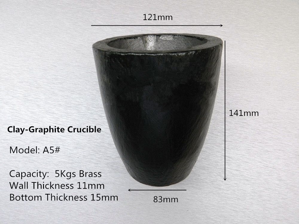 2020 a5 clay graphite crucible for 5kg brass casting thermal conductivity chart