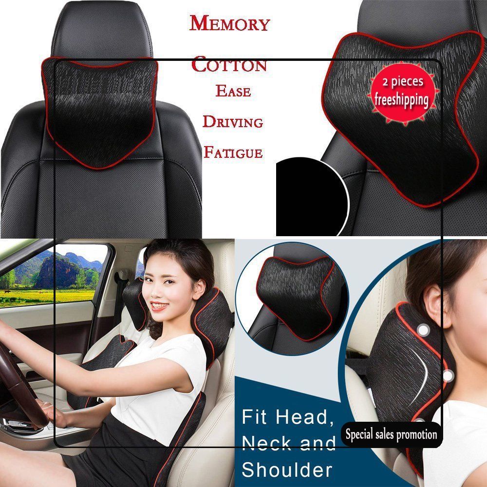 2018 New Arrival Hot Car Seat Headrest Pad Memory Foam Travel Pillow Head Neck Support Cushion Auto Safety