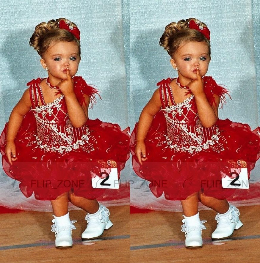 Red Glitz Pageant Dress