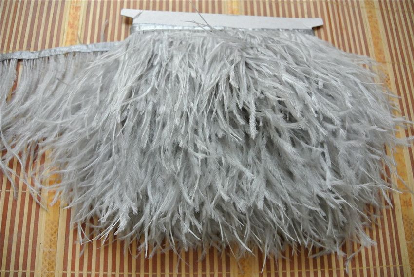 gray ostrich feathers