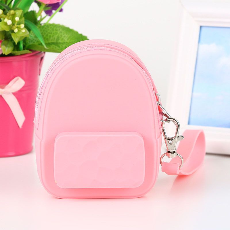 Small Bag Silicone Purse Silicone Zipper Purse Creative Mobile Small