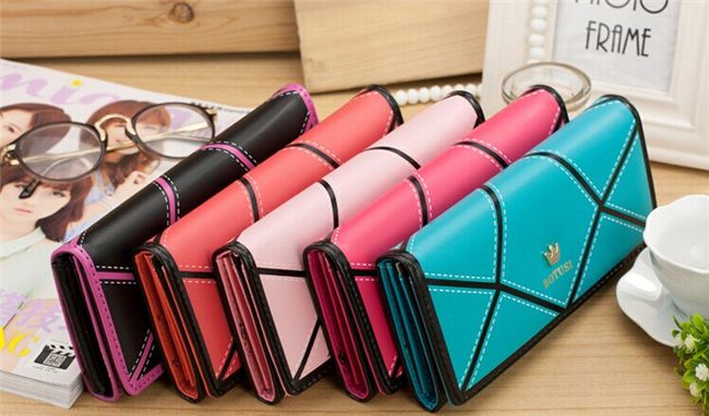 New Designer Ladies Crown Colour Matching Stylish New Korean Women&#39;S Wallets Wallet Phones Pack ...