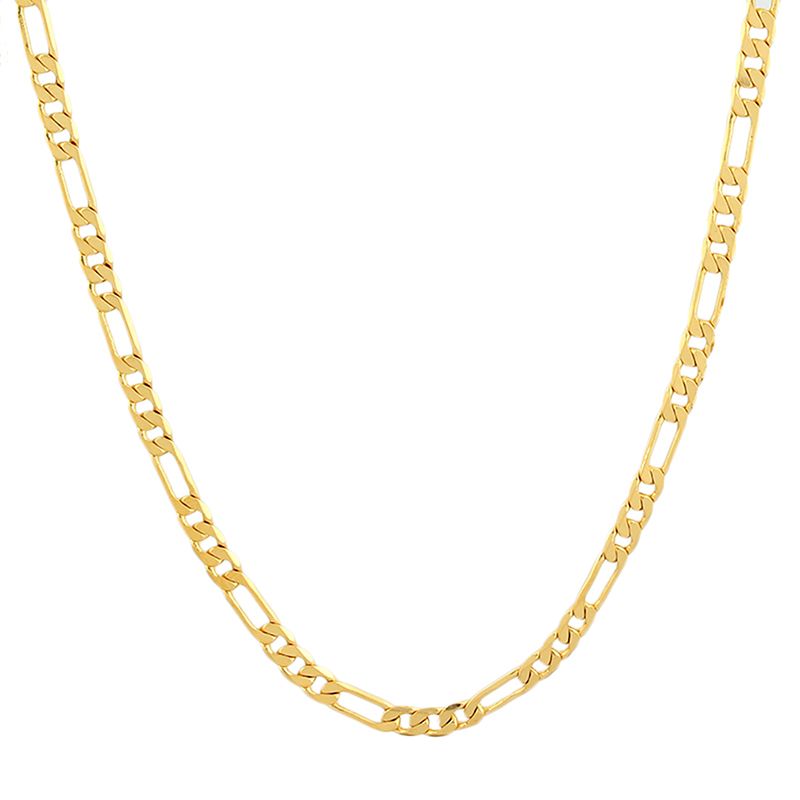 2020 60cm Anti Fade Color Gold Necklace Chains Yellow Golden Chian