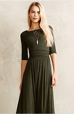 robe jersey mi longue