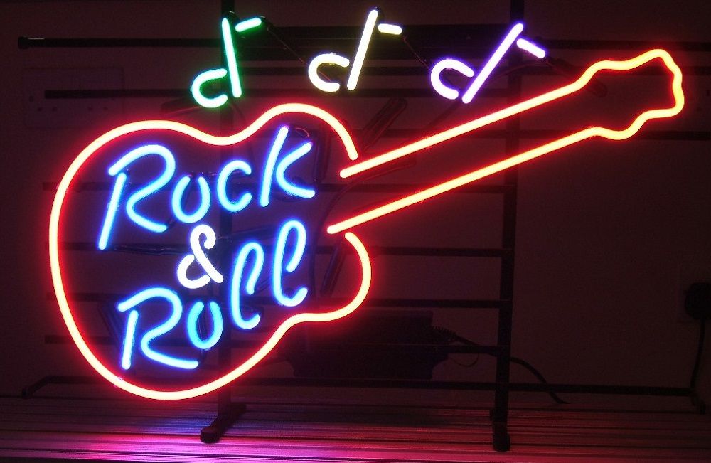 2019 NEON SIGN MUSIC ROCK ROLL HANDICRAFT CUSTOMER REAL