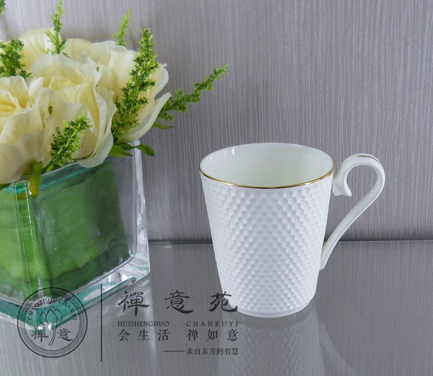 300ml golf mug porcelain square mug coffee cup ceramics water mug