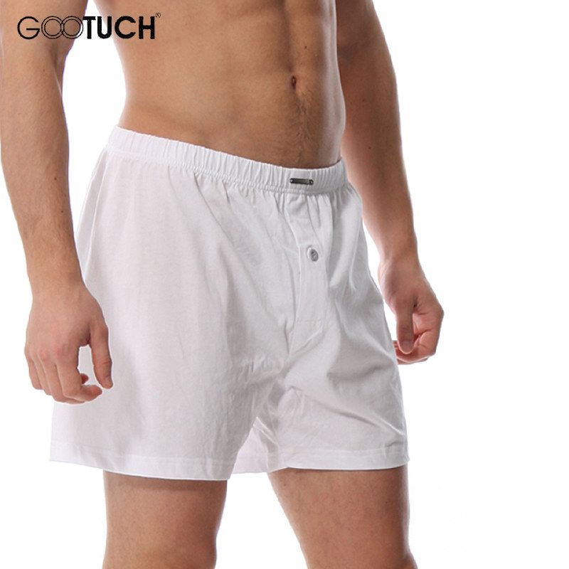 2017 100% Cotton Shorts Brand Boxers Men Loose Trunk Plus Size Fly ...