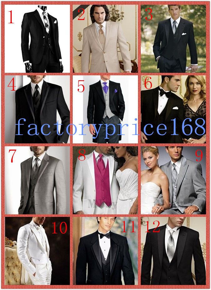 En Kaliteli Beyaz Şal Yaka Yeni Kruvaze Damat Tailcoat Düğün erkek Takım Elbise Damat Suits Ceket + Pantolon + Kravat + Yelek 03