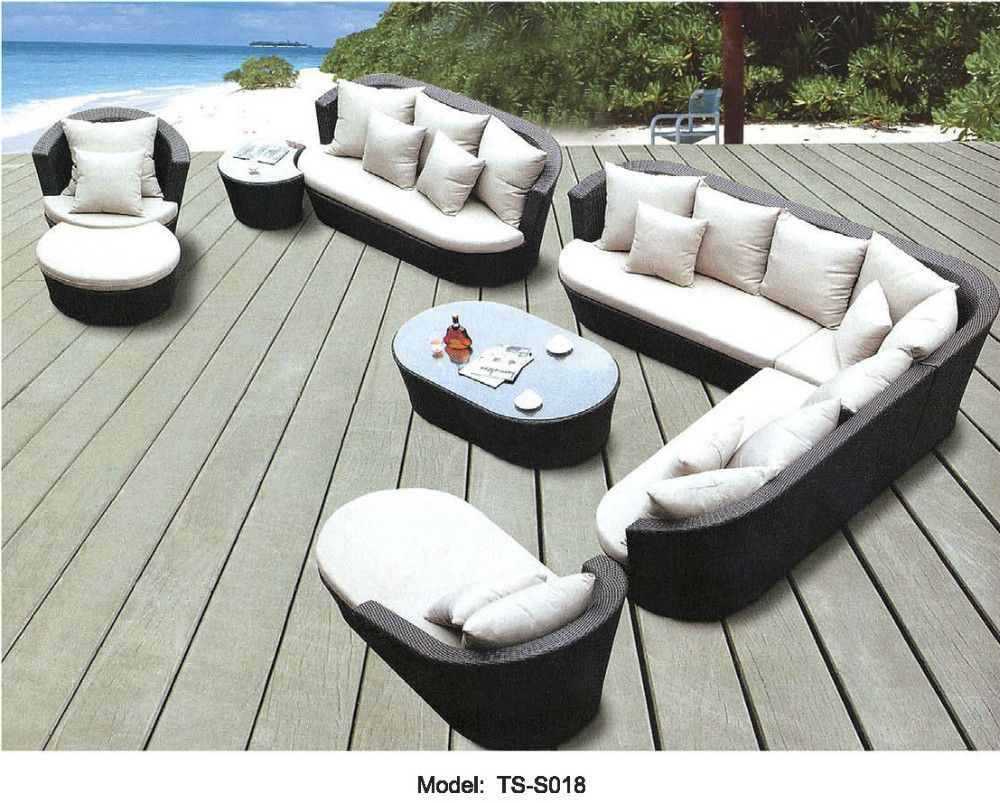2021 Outdoor Or Indoor Swiming Pool Sofa Set New Wicker Rattan Outdoor