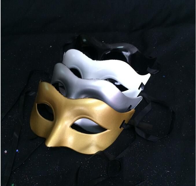 Mulheres Fahion Venetian Partido Máscara Máscaras de Festa de Halloween Gladiador Romano Mardi Gras Masquerade Máscara Ouro Prata Branco Preto